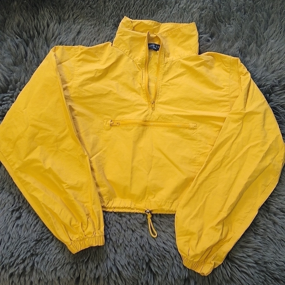 LOVE Tree Long Sleeve Crop Top Jacket Pullover